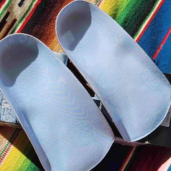 Birkenstock Blue Footbed Arch Supports New in box a 40W - Picture 3 of 3